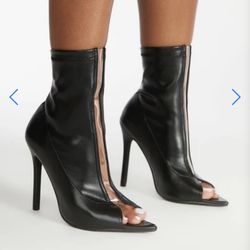 HEELED BOOTS, SILVANA SIZE 7