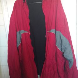 Atlethic Work Red And Gray Jacket XL For Men Rain And Cold Jacket