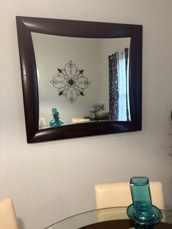 Large Wood Mirror
