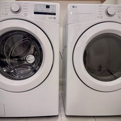 LG Washer and Dryer, White
