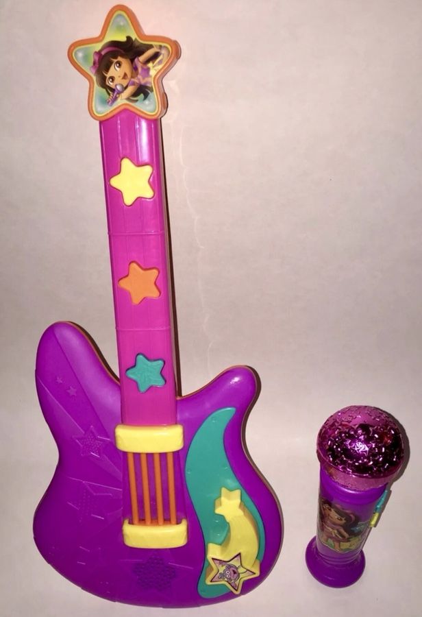 Fisher Price Dora Singing Star Guitar & Dora Singing Star Microphone