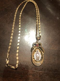 Gold Plated Necklace and Charm