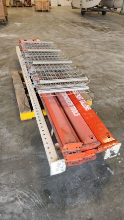 Pallet Racking Uprights, Beams, and Wire Decks