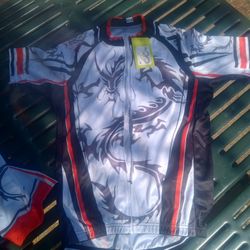 Strgao Mens Cycling Jersey Sets Bike Short Sleeve kits with Bib Shorts Padded 