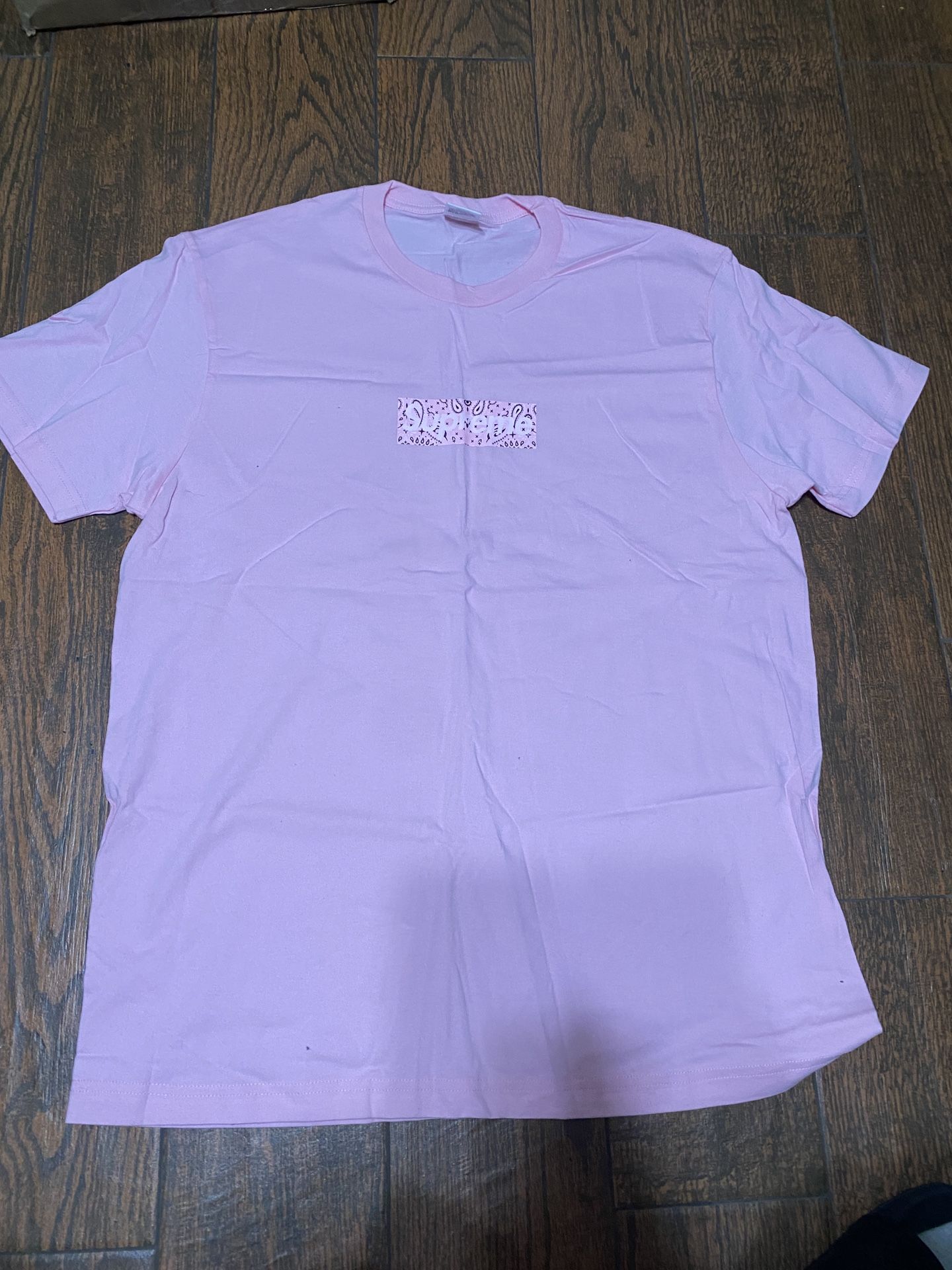 Supreme Pink Bandana Box Logo T-Shirt XL