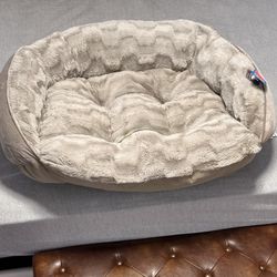 New Beautiful Dog Bed With Support Walls - Gray 