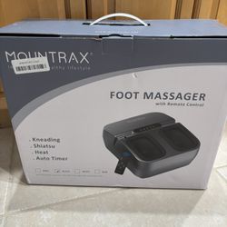 NewcMounttax Shiatsu Foot Massager with heat. Deep K racing foot massage improves circulation and pain   