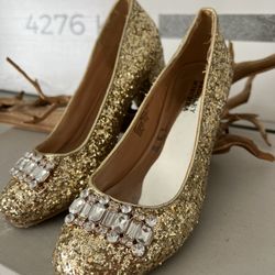 New! Badgley Mischka Girl’s Fancy Shoes! US Size 1 