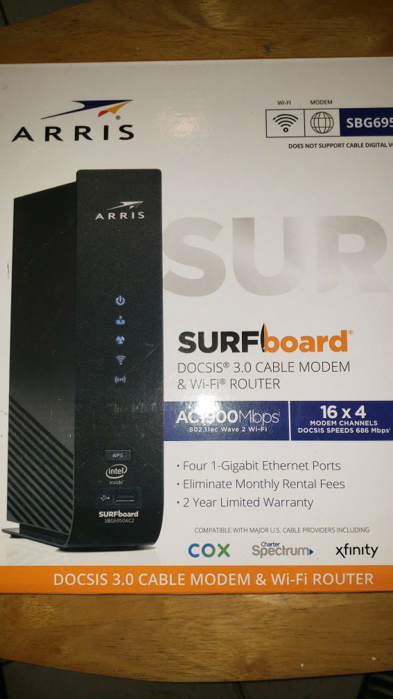 ARRIS SBG6950AC2 Router with WiFi 