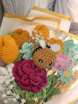 Crochet Flowers Bouquet 