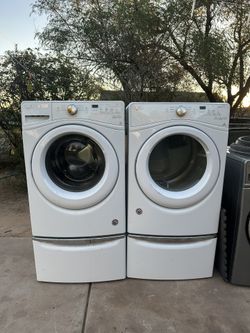 Whirlpool washer, and electric dryer