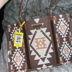 Wrangler Tote Bag for Women Aztec Top