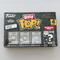 Funko Bitty Pop! GOT Game of Thrones 4 pack, open box.