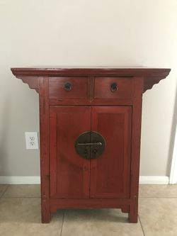 Antique wood cabinet