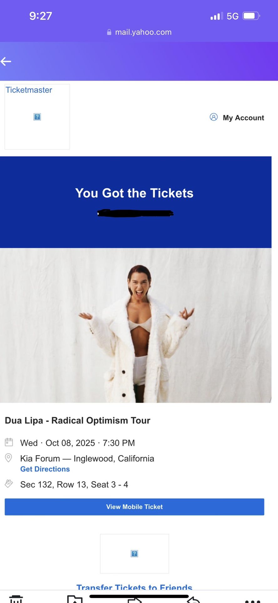 Dua Lipa Tickets - 2