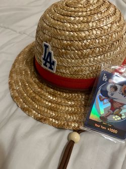 Dodgers One Piece Card + Straw Hat