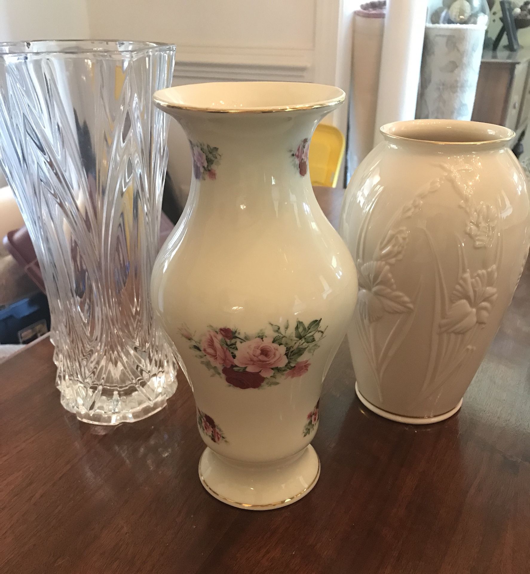 China and Crystal Vases