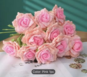 Valentines Plushie Roses 10pcs For 25$, 20pcs For 40$