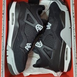 Jordan 4 Black Canvas