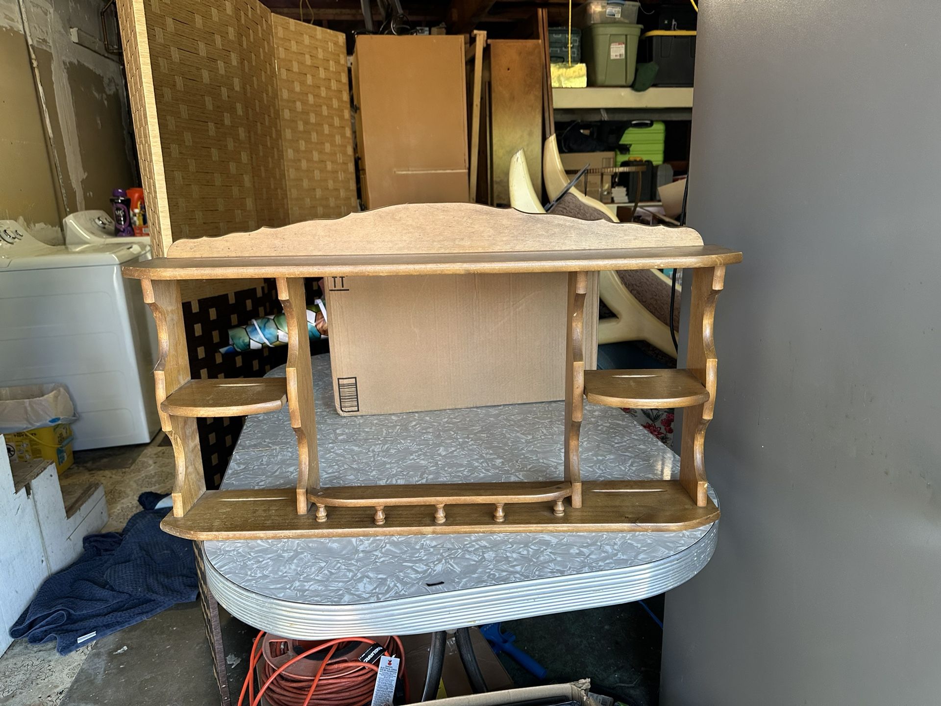 2 Mid-century modern plate shelves