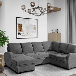 Coddle Aria Sleeper Sectional with Reversible Chaise and Storage