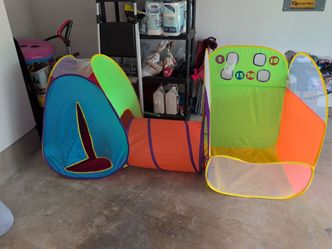 Kids Pop-Up Play Tent and Tunnel Set