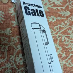 42 Inch Extra Tall White Retractable Gate