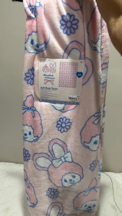 Pink Monchhichi blanket