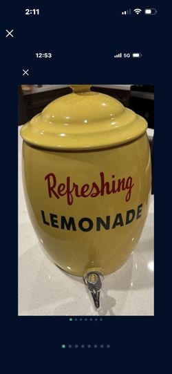 Lemonade Ceramic Jar Large
