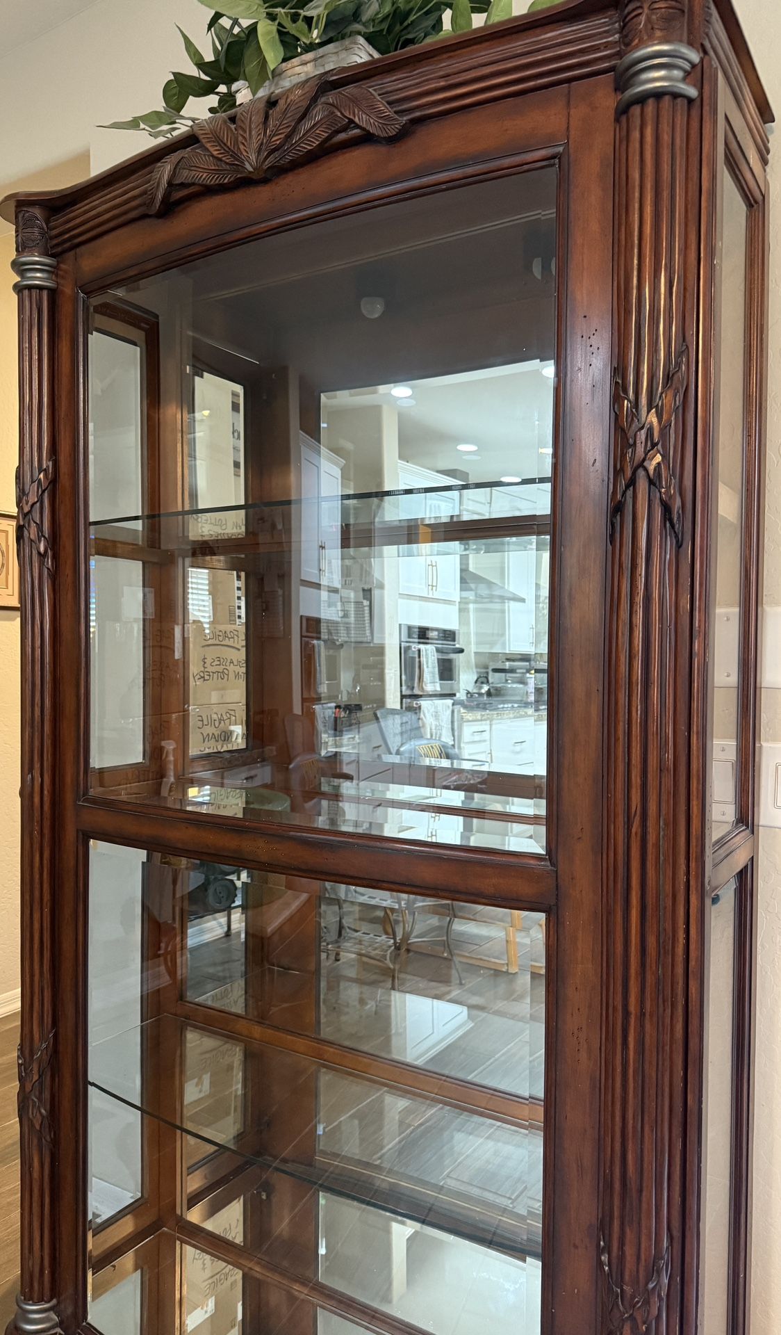 4 Glass Shelf Curio Cabinet