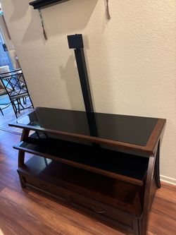 Tv console stand with mount