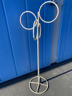 Rare Vintage Floor Towel Holder