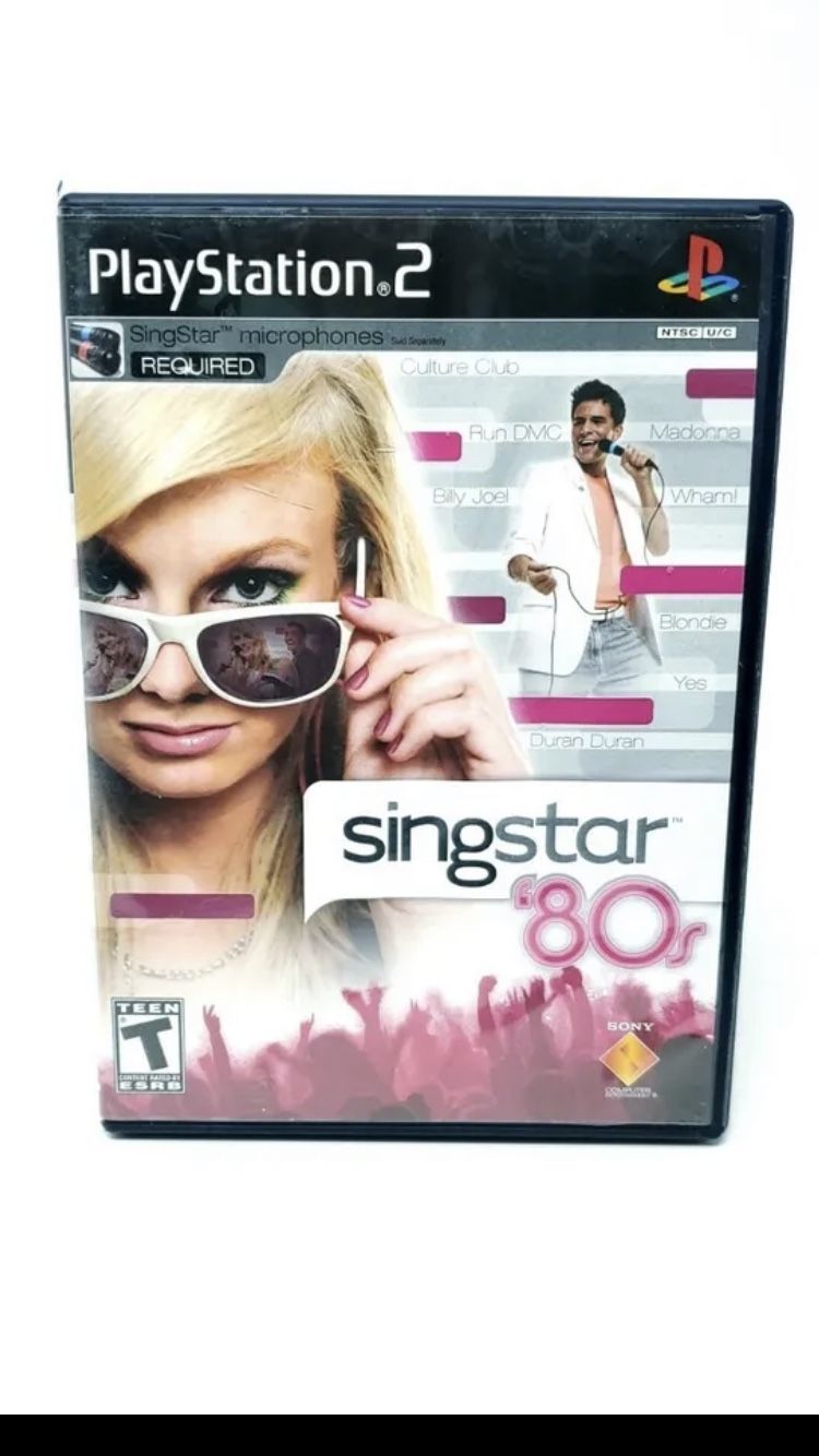 SingStar 80s (Sony PlayStation 2) PS2 Complete CIB