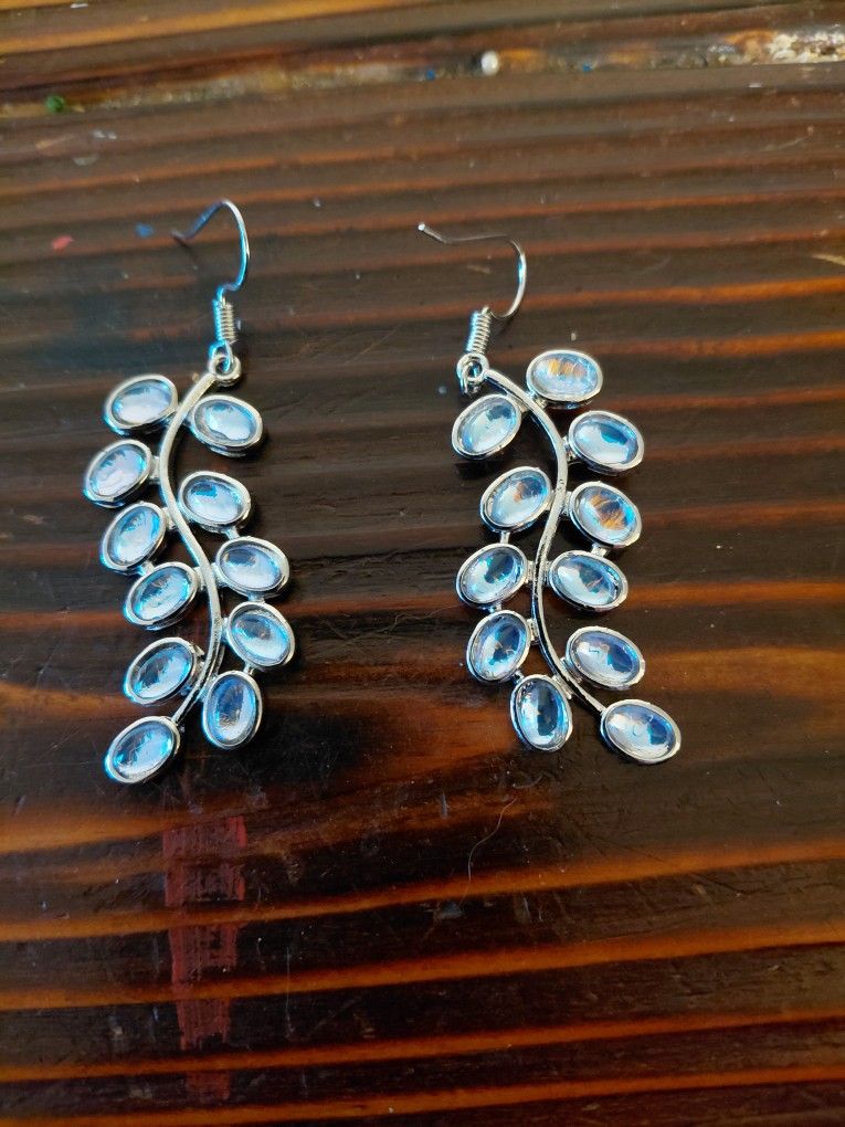 925 Sterling Silver Moonstone Earrings