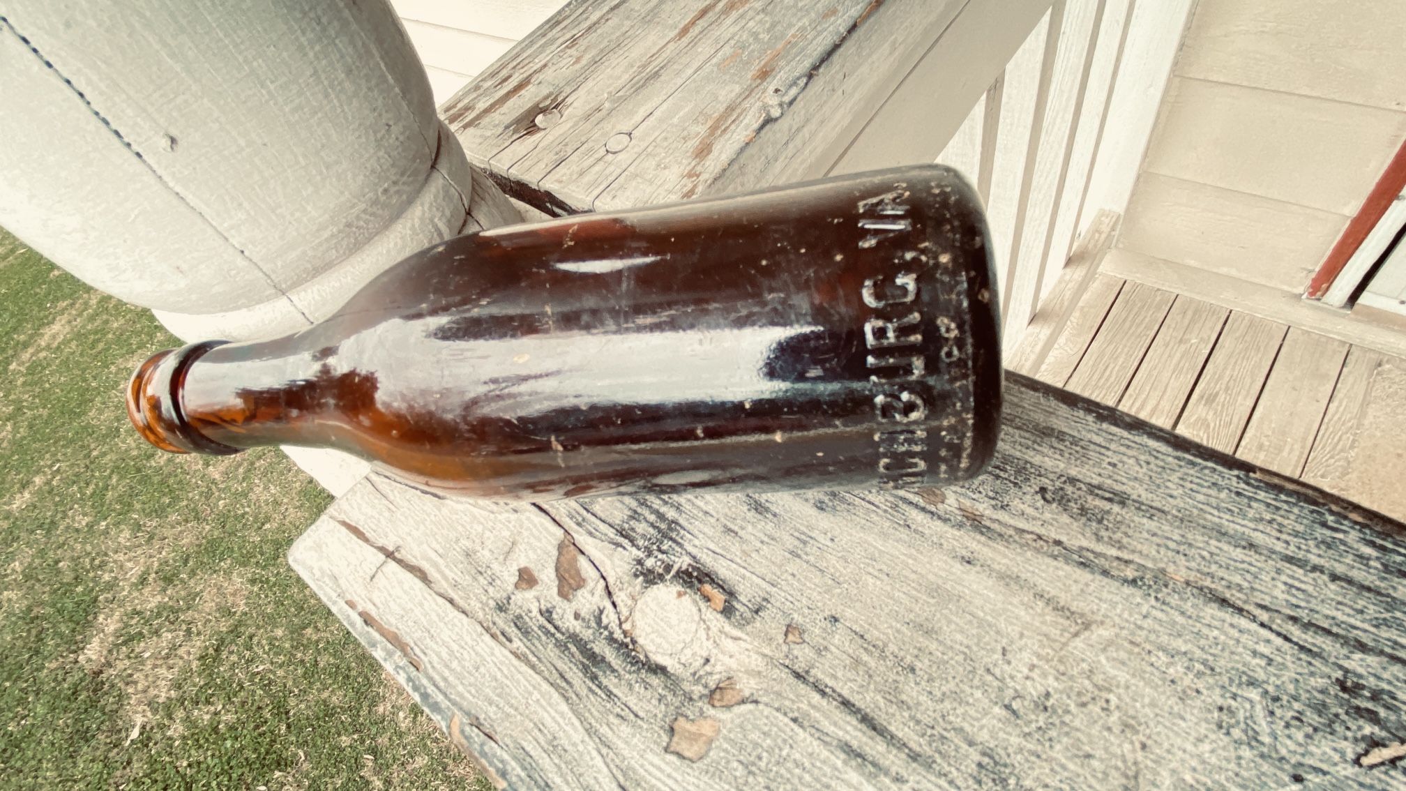Vintage Amber Early 1900’s Coke Bottle Lynchburg,va