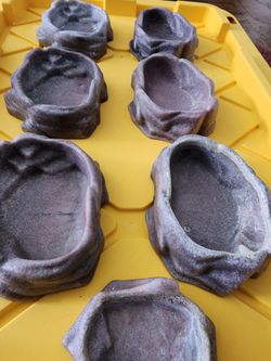 12 Brand New Reptile Lizard Water Dishes Repti Rock 