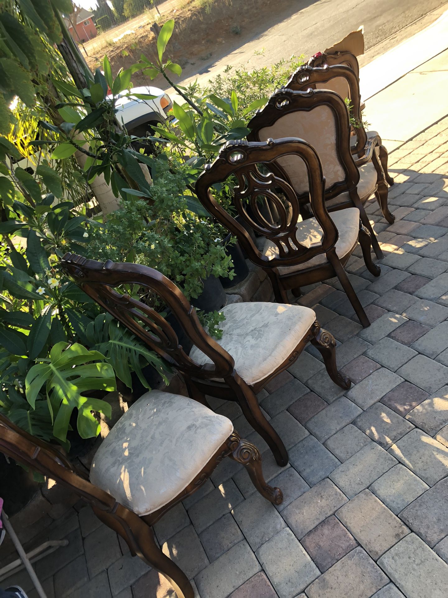 6 piece wooden chairs (chairs ONLY)
