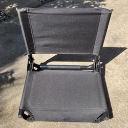The Gamechanger Stadium Chair: 13.5"D x 17"W x 16"H 
