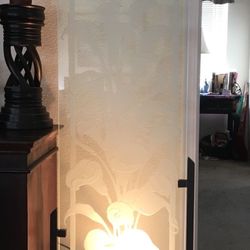 Lamp, Glass Tower Decor, Screen