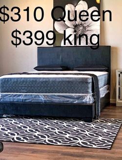 NEW FULL QUEEN KING SIZE BED WITH MATTRESS AND FREE DELIVERY ORDER HERE AND PAY ON DELIVERY