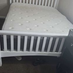 White Bed Frame Queen Size