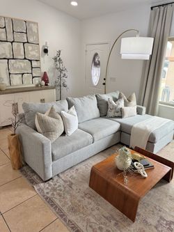 Gray sectional couch