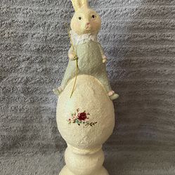 Deborah Schoch Bethany Lowe Bunny On Egg 14”