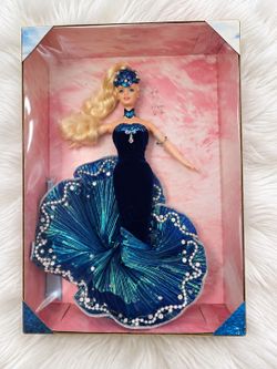 Barbie Navy and Teal Evening Mermaid Gown Doll