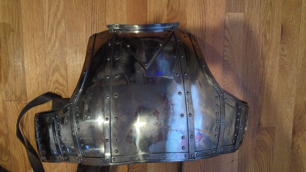 14th Century Style Steel Cuirass - Chest Armor for LARP/SCA/Cosplay