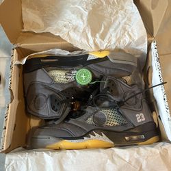 OFF WHITE X Air Jordan 5 Retro “Muslin” SP