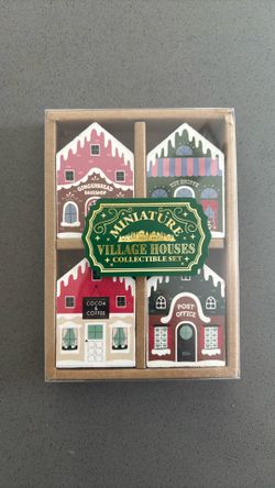 Miniature village houses for Christmas