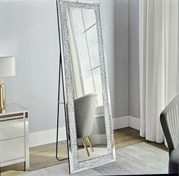 MUAUSU Crystal Full Length Floor Mirror