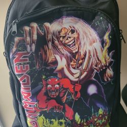 iron maiden back pack