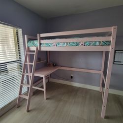 Twin Loft Bed + Desk 